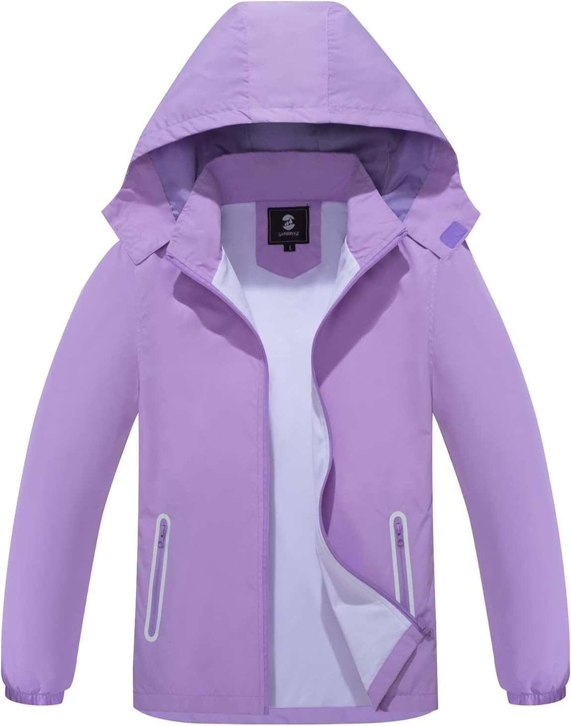 SaphiRose Kids Rain Jacket Waterproof Raincoat for Boys Girls