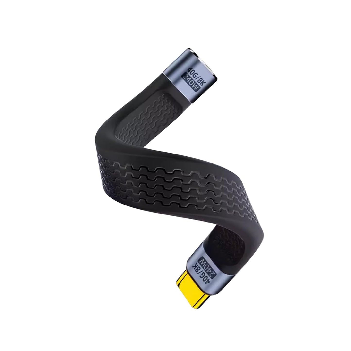 Duttek Short Thunderbolt 4 Extension Cable: 240W PD Fast Charging