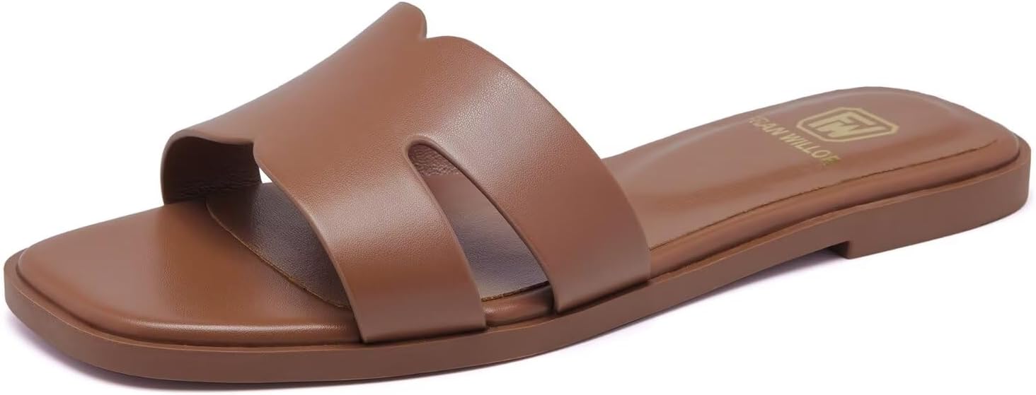 Women's Flat Sandals Comfortable Slide Sandals for Summer Fun