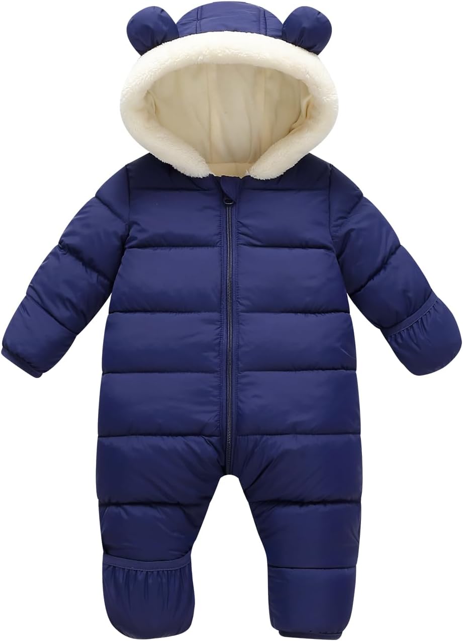 Newborn Baby Snowsuit for Boys and Girls - Winter Warmth