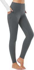 fleece lined leggings for women - warm high waisted winter tights Yoga
