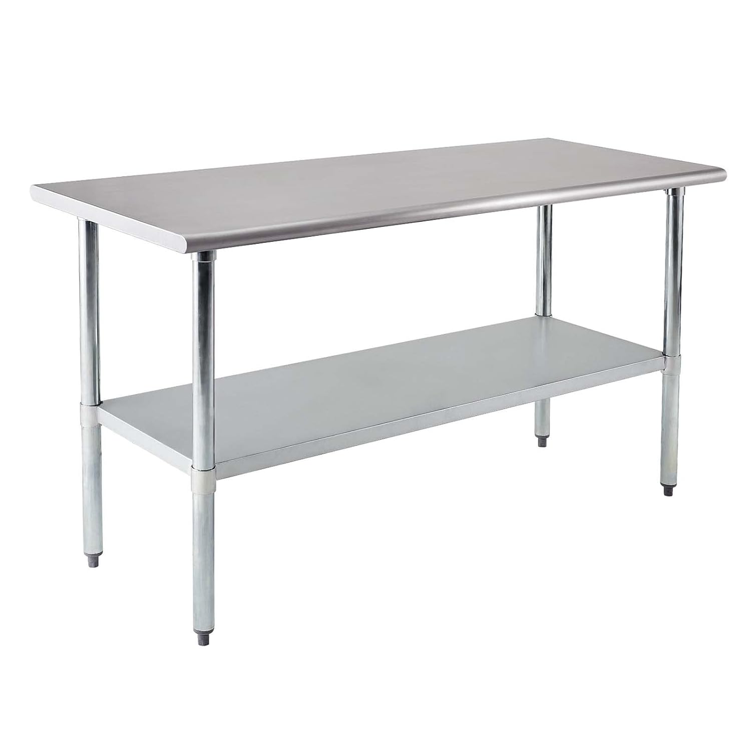 Profeeshaw Stainless Steel Prep Table 60x24 Inch for Kitchens