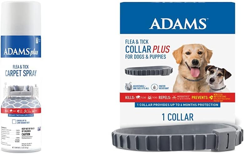 Adams Plus Carpet Spray and Dog Collar for Flea Control
