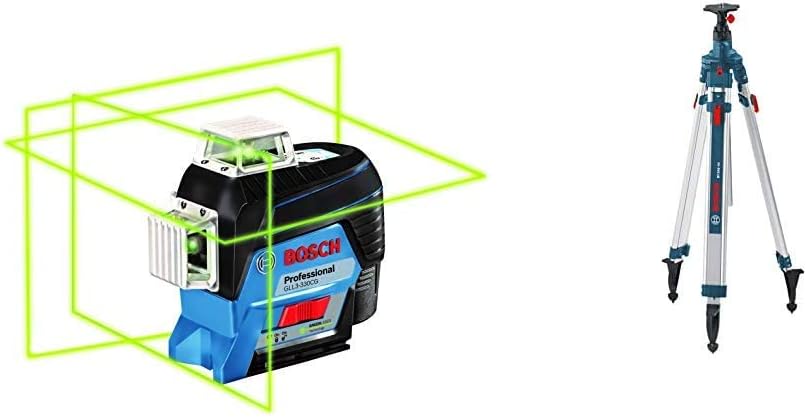 Bosch GLL3-330CG 360-Degree Green Beam Laser Level & Tripod
