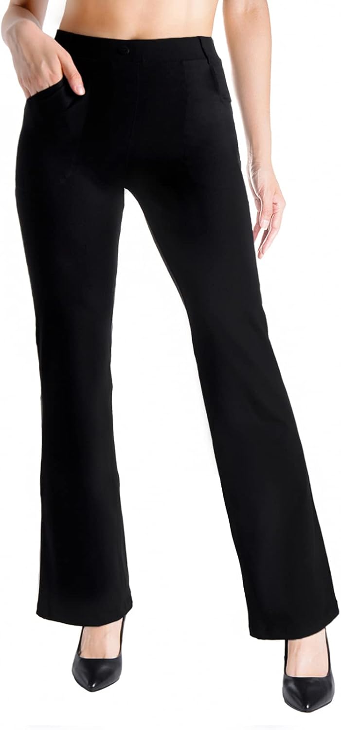Yogipace Women's Flare Yoga Dress Pants for Every Height