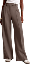 Wide Leg Pants High Waisted Dressy Work Trousers - Flattering Fit