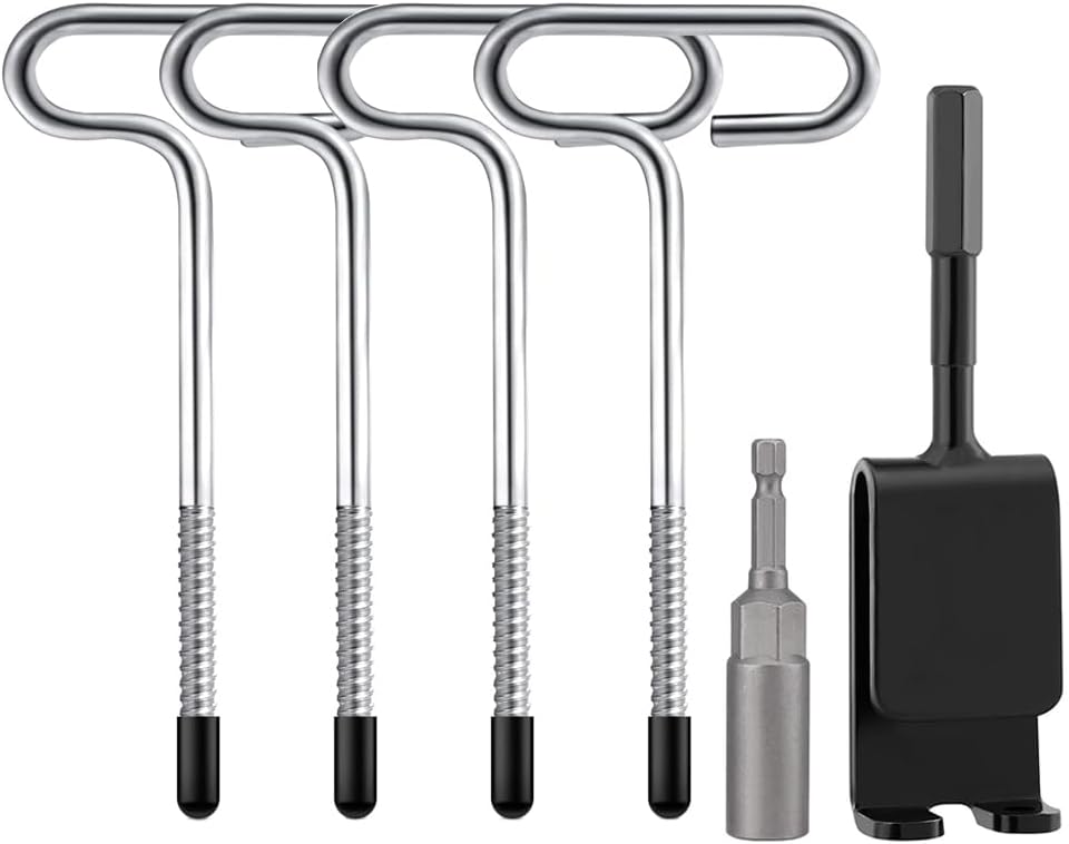 Ice Anchor Tool Set - Secure Ice Fishing Shelter