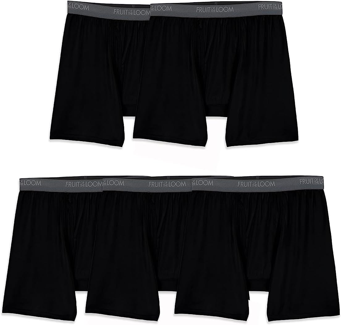 Fruit of the Loom Men's Micro Stretch Boxer Briefs for Comfort