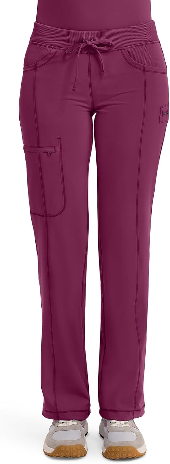 Cherokee Infinity Women Scrubs Pant Low Rise Straight Leg Drawstring