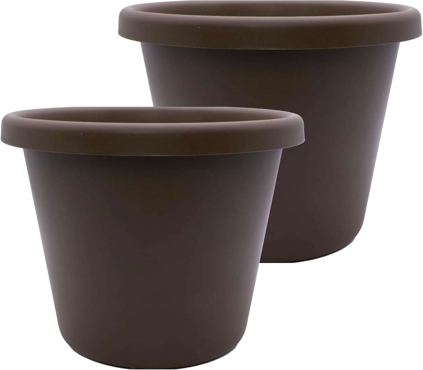 Classic Round Plastic Plant Pot - Lightweight & UV Resistant