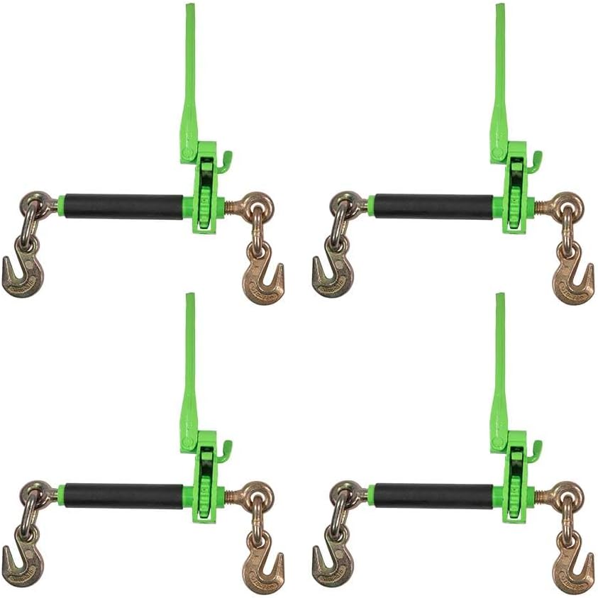 Hi-Viz Green Heavy Duty Folding Handle Ratchet Load Binder