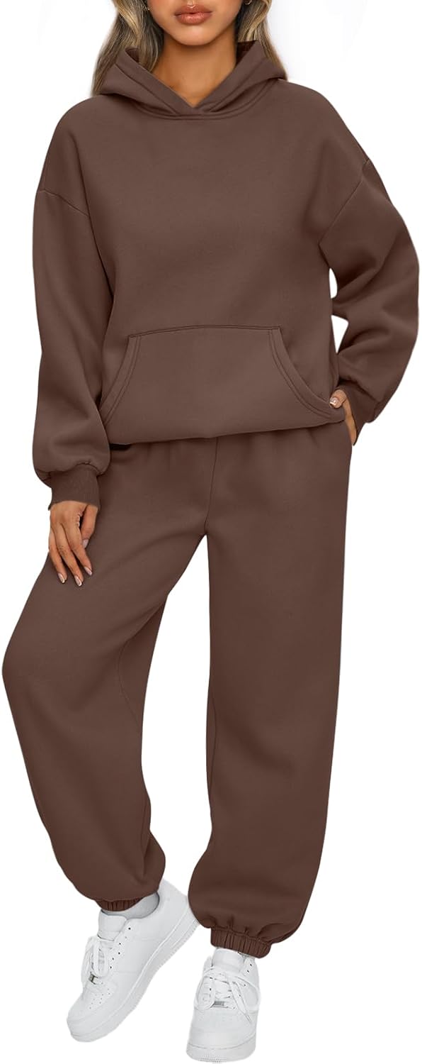 AUTOMET Womens 2 Piece Outfits Lounge Hoodie Sweatsuit Sets