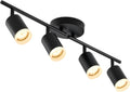 Bojim Flexible Led Track Lighting 4-Light Black Ceiling Fixture