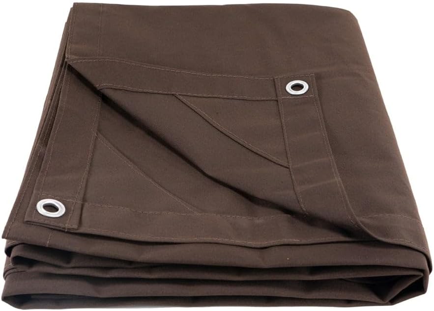 Water-Resistant Heavy Duty Canvas Tarp - 20' x 20' - Mytee Products