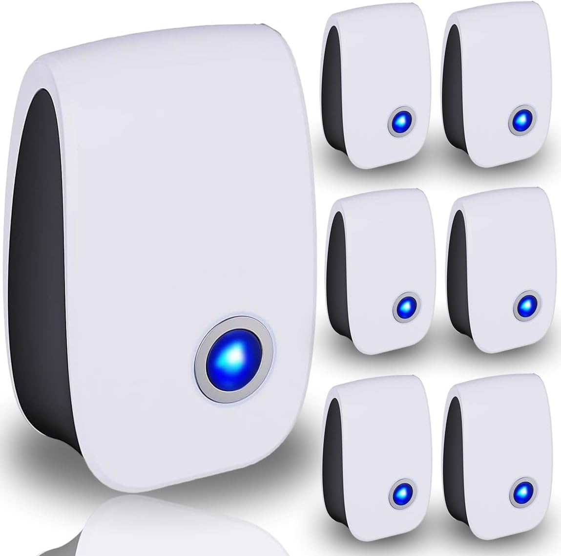 6-Pack Ultrasonic Pest Repeller - Non-Toxic Pest Control