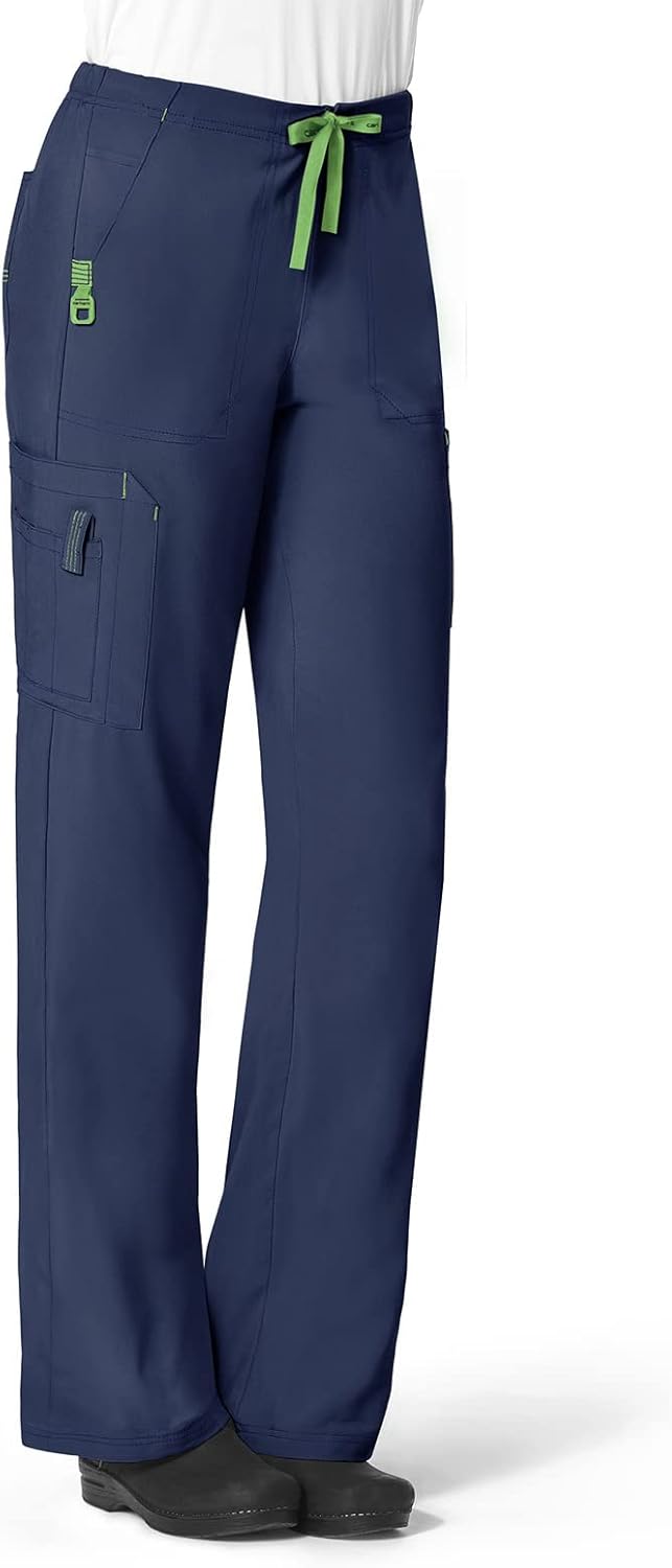 Cross-Flex Women's Boot Cut Cargo Scrub Pant for Comfort