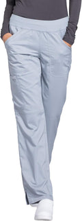 Cherokee Women Scrub Pant WW110 - Comfortable Mid-Rise Straight Leg