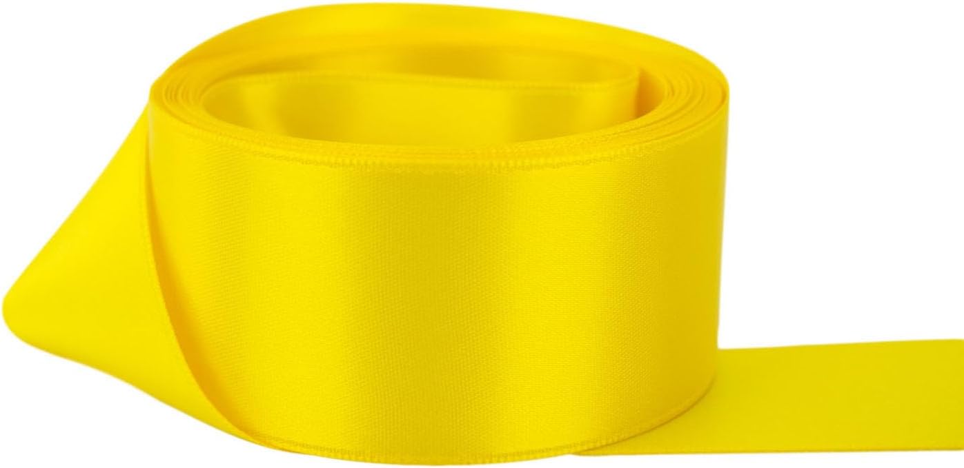 Ribbon Bazaar Double Faced Satin Ribbon for Crafts & Gift Wrapping