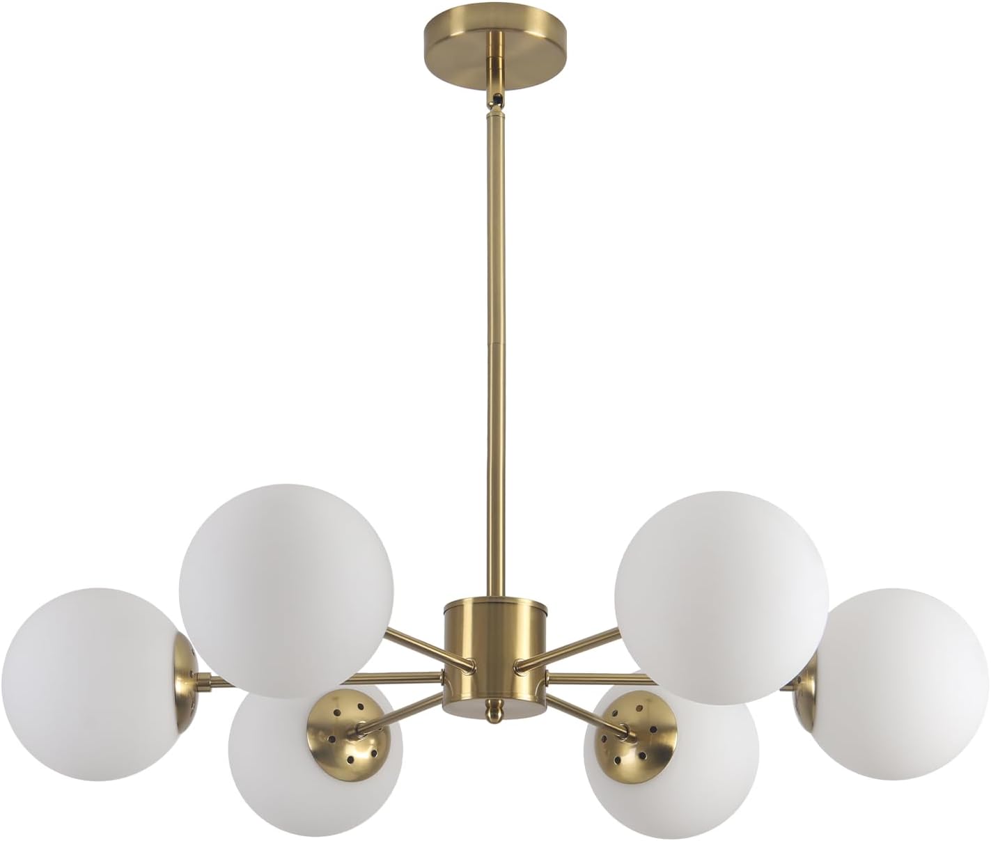 KCO 6-Light Globe Sputnik Chandelier for Modern Elegance