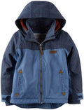 Little Boys Fleece Lined Jacket (Toddler/Kid) - Blue Warmth