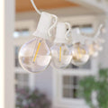 50Ft LED Outdoor String Lights with 22 G40 Globe Bulbs - Warm