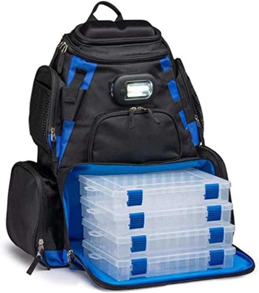 Vexan LED Fishing Backpack - Organize Gear Effortlessly