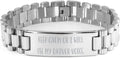 Driver Engraved Bracelet for Colleagues - Stainless Steel Gift