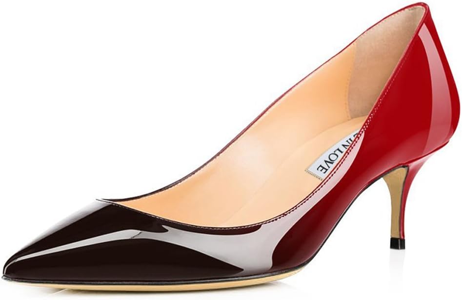 Stylish Low Heels Pointy Toe Kitten Heel Daily Pumps for Women