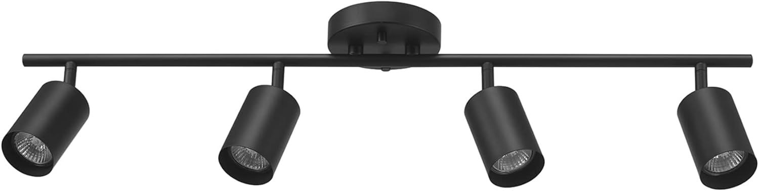 GLOBE Electric 30in 4-Light Track Lighting in Matte Black