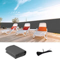 LOVE STORY Custom Size 2.5 ft x 18 ft Charcoal Balcony Privacy Screen