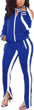 Women 2 Piece Tracksuit Set - Soft Cotton Blend Sweatsuit