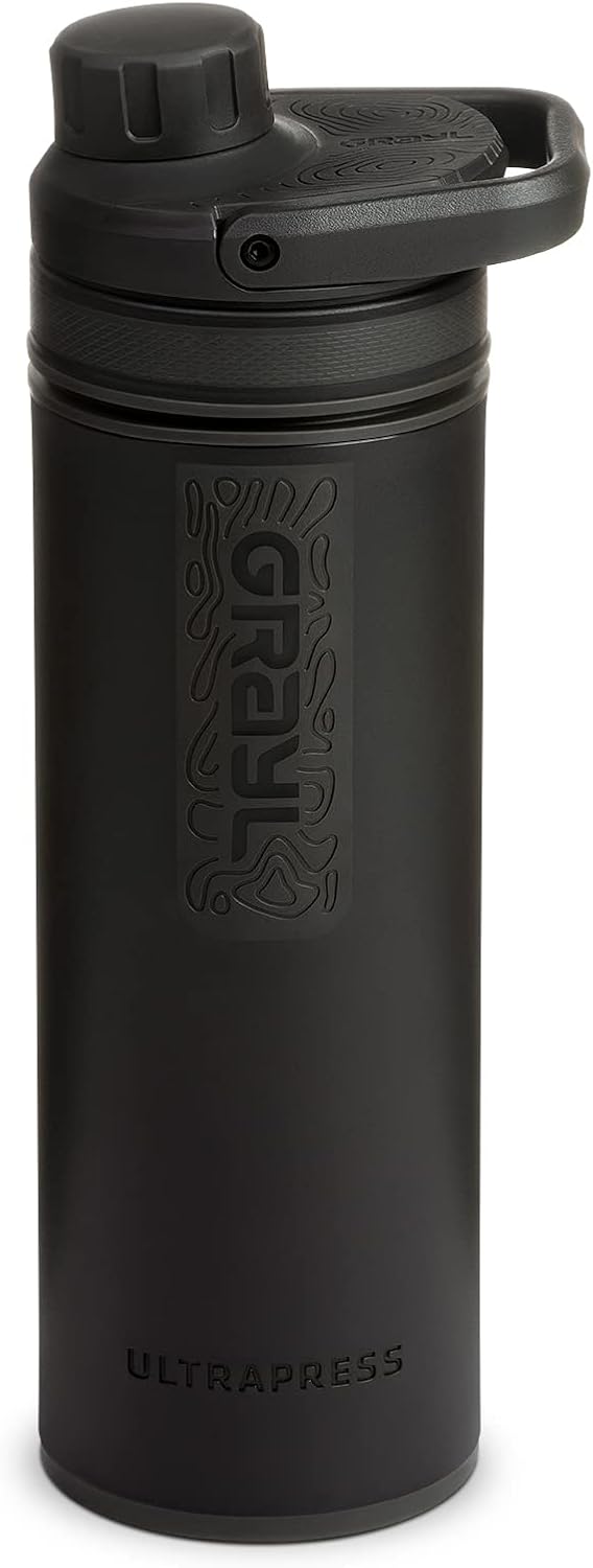 GRAYL UltraPress Water Purifier Bottle for Travel & Hiking