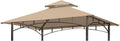 Grill Gazebo Replacement Canopy Top 5x8 - Vented Double Tiered Roof