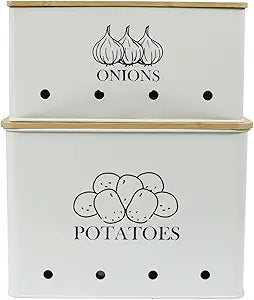 Potato Onion Kitchen Storage Canisters for Fresh Vegetables