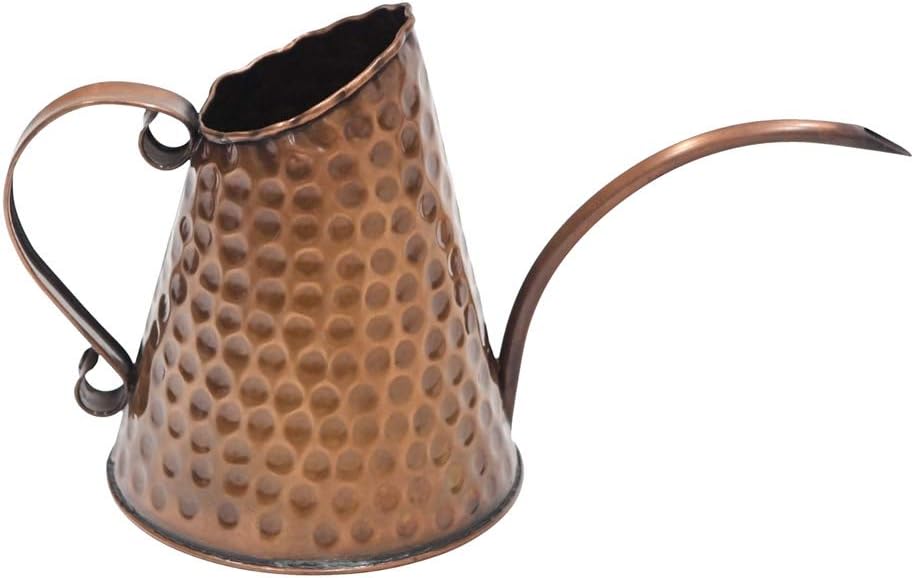 Dainty Hammered Copper Watering Can for Stylish Plant Care