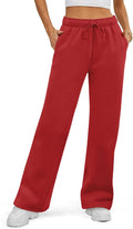 ATHMILE Womens Baggy Wide Leg Sweatpants - Fleece Lined Comfort