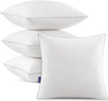 MIULEE 18x18 Pillow Inserts Set of 4 - Soft, Supportive Fill