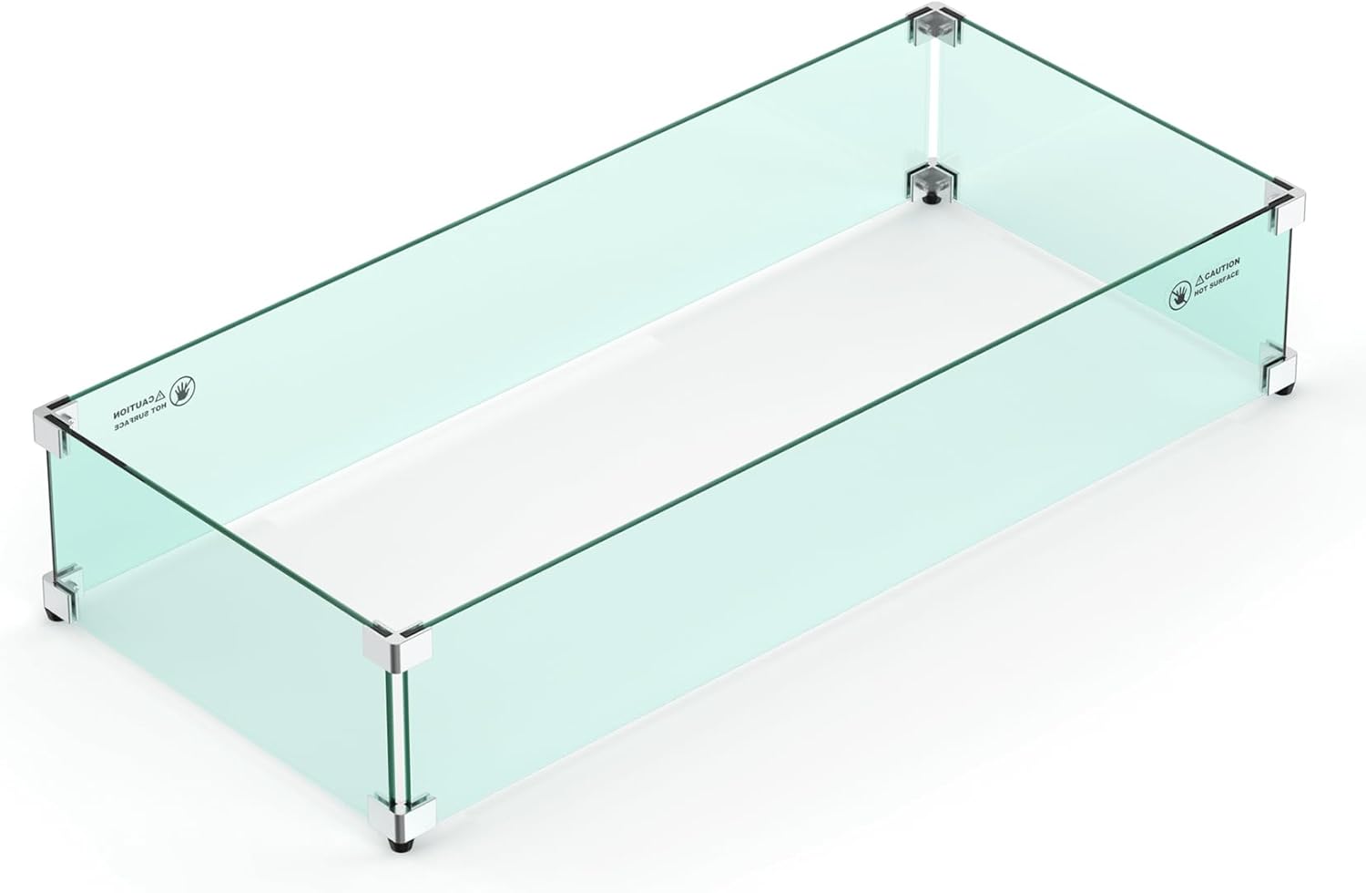 Skyflame 36 X 16 Rectangular Fire Pit Glass Wind Guard Review