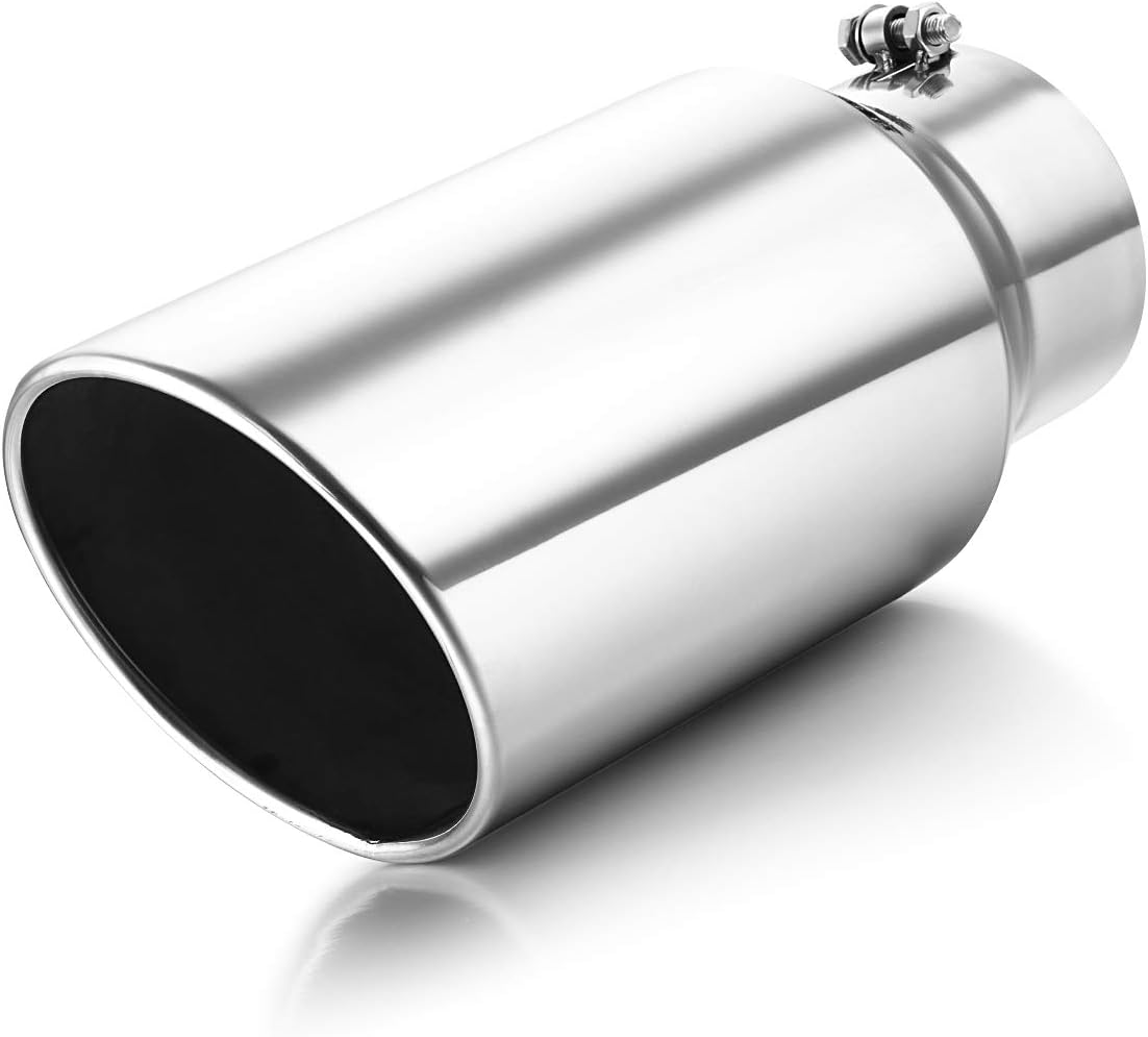 5 Inlet to 7 Outlet Polished Exhaust Tip for Easy Installation