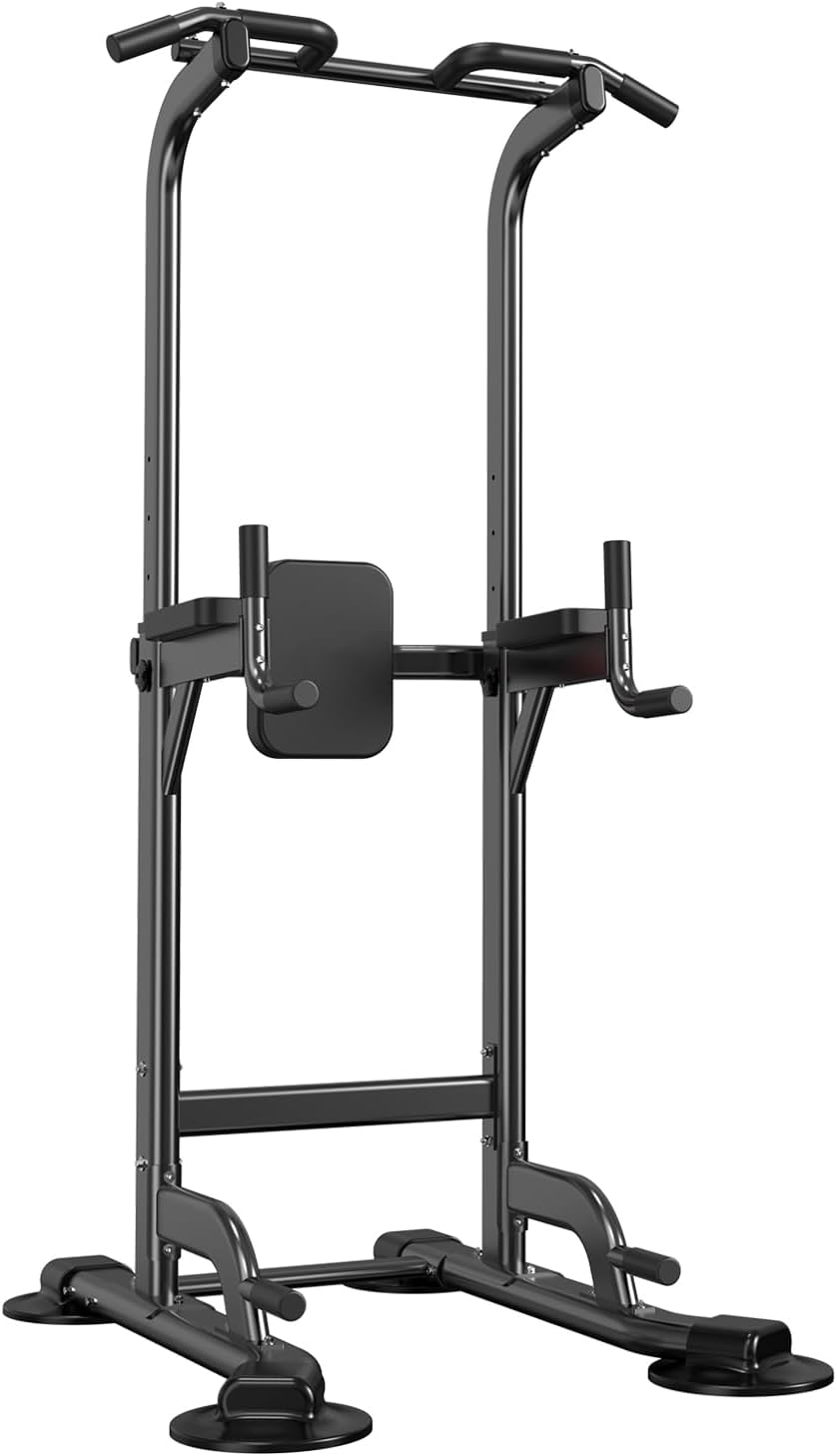 Power Tower Adjustable Height Pull Up & Dip Station for Home Gym