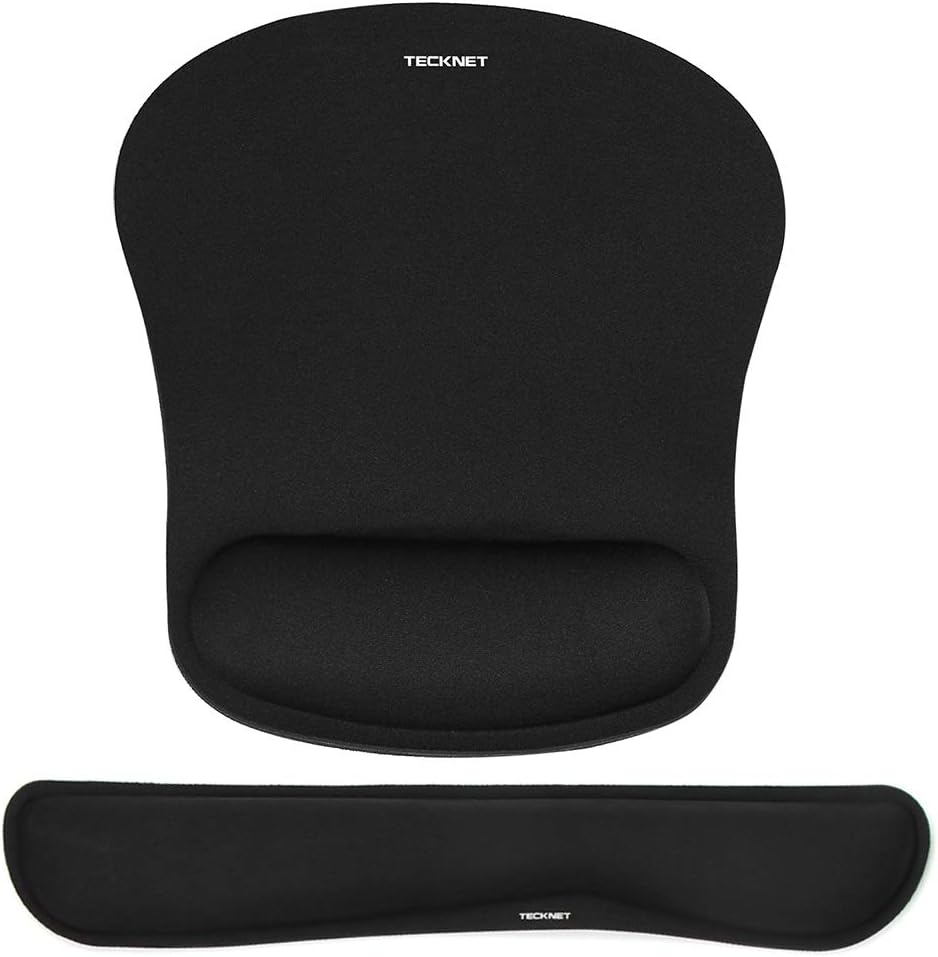 TECKNET Ergonomic Wrist Rest Combo - Pain Relief for Typing