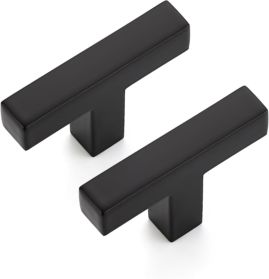 Ravinte 20 Pack Solid Single Hole Slim Square Bar Drawer Handles