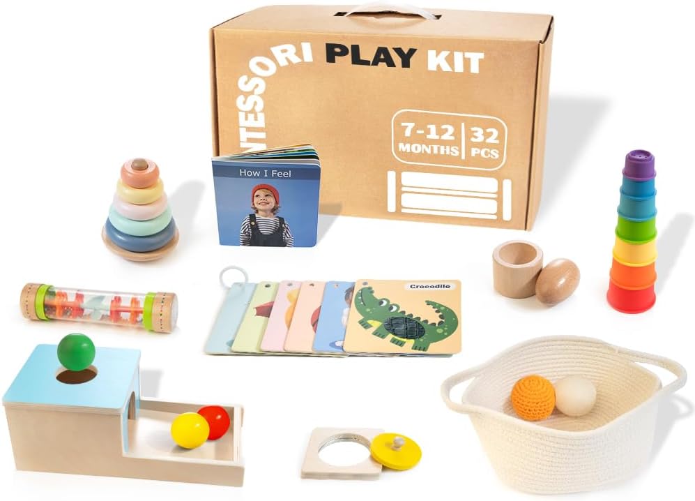9-in-1 Montessori Baby Toy Set: Learn, Play, Grow!