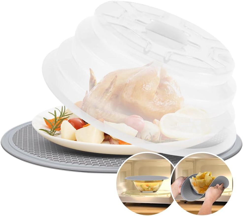 ANDYKEN Silicone Microwave Plate Cover - Anti-Splatter Guard