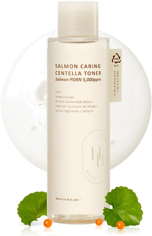 HEVEBLUE Salmon Caring Centella Toner for Skin Rejuvenation