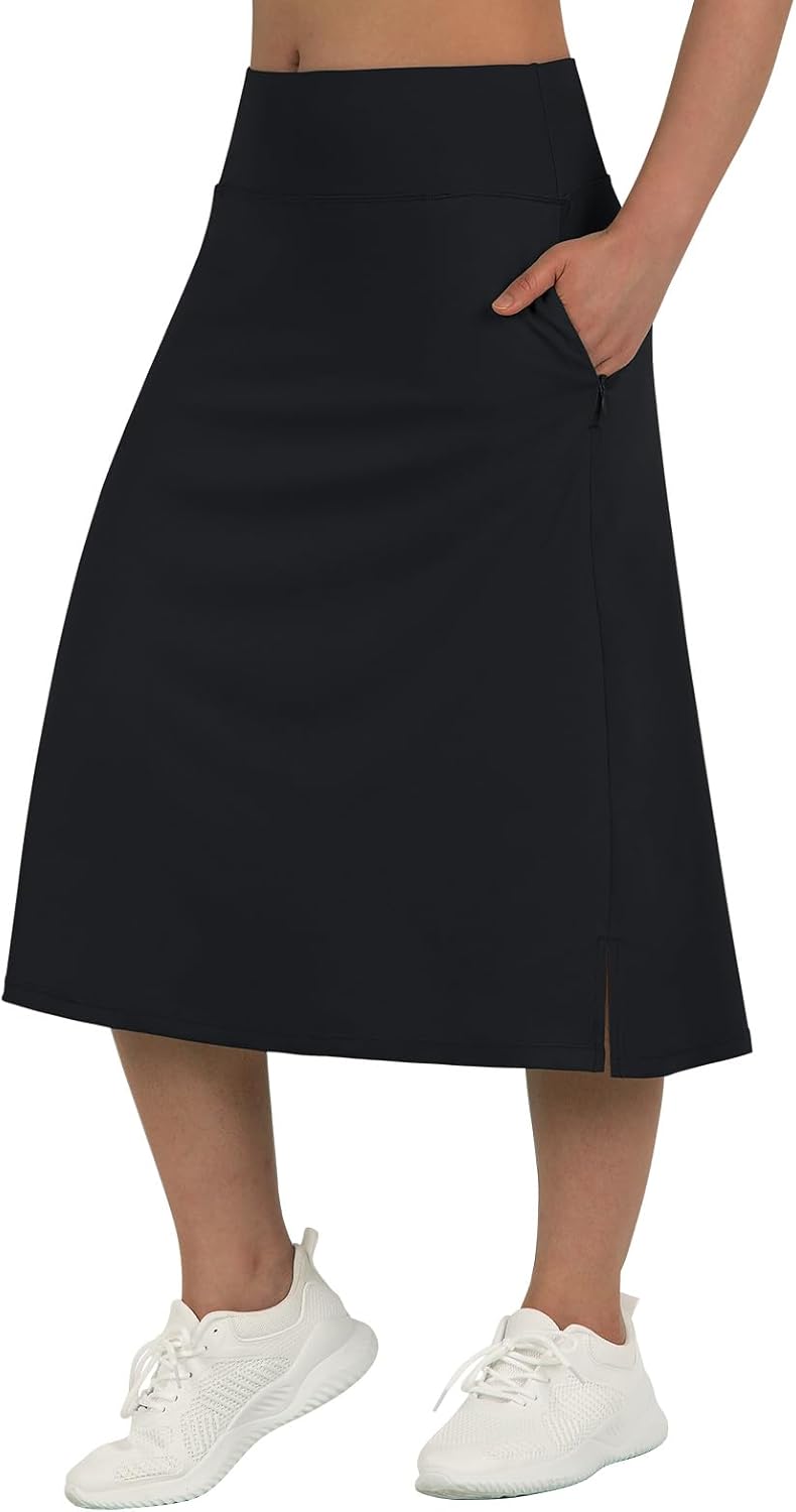 28-Inch Long Skorts for Women with Pockets and Comfort Fit