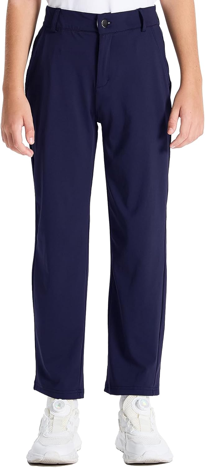DEVOROPA Youth Boys Golf Pants for School and Athletic Wear