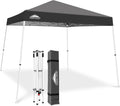 10x10 Slant Leg Pop-up Canopy Tent Gray - Easy One-Person Setup
