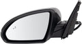 TRQ Driver Side Mirror Power Heated Manual Folding Paint to Match