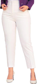 Womens Straight Leg Pants High Waisted Stretchy Business Casual made